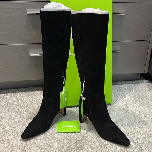 Sam Edelman Sylvia Boots in Black suede - Picture 6 of 13